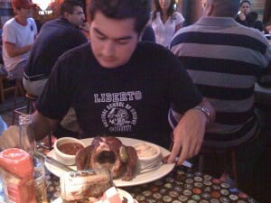 Elie and his chicken Elie and his chicken