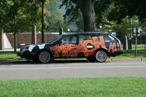 Impeach Bush Car Paint