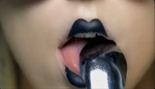 Lady Gaga Sucking Spoon