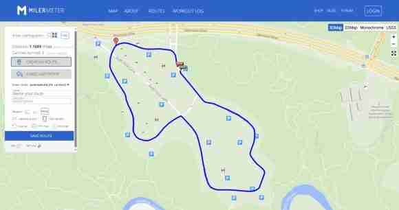 Simple Walking Path Distance Mapping