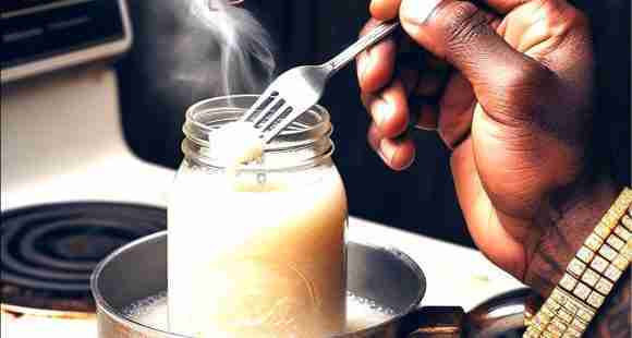 Diagram illustrating the chemical process of converting powder cocaine into crack cocaine.