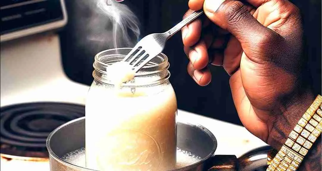 Diagram illustrating the chemical process of converting powder cocaine into crack cocaine.