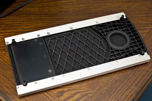 Removed grille cloth from a McIntosh MXA60 speaker