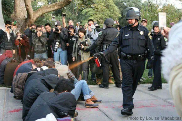 Police at UC Davis Pepper Spray Non-Violent Students