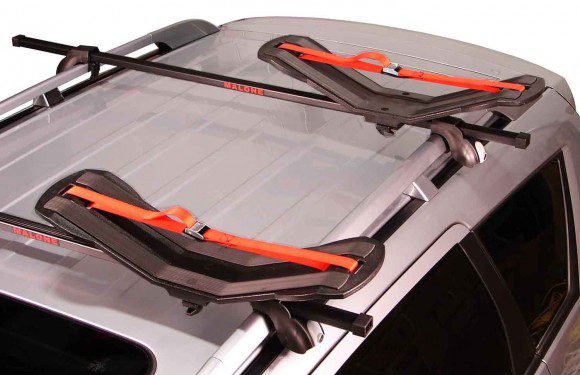 Malone SeaWing Saddle Style Universal Car Rack Kayak Carrier with Bow and Stern Lines