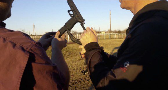 Shooting a Fully Automatic Glock 9mm Machine Gun!