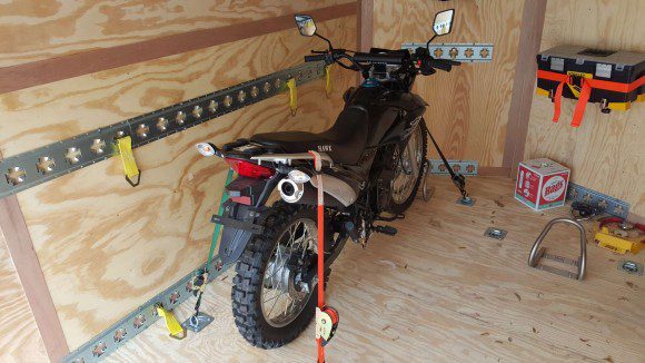 Hawk 250 dirt bike, the low-cost Chinese-import enduro motorcycle getting the battery upgrade.