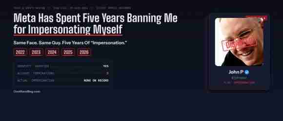 Meta Has Spent Five Years Banning Me for Impersonating Myself